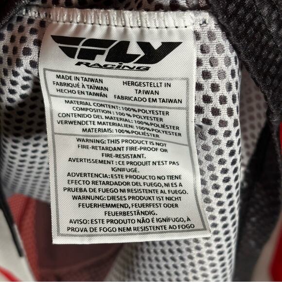 Fly Racing Model Kinetic Mesh Tech Long-sleeve Moto Shirt Size 2XL - Picture 10 of 11